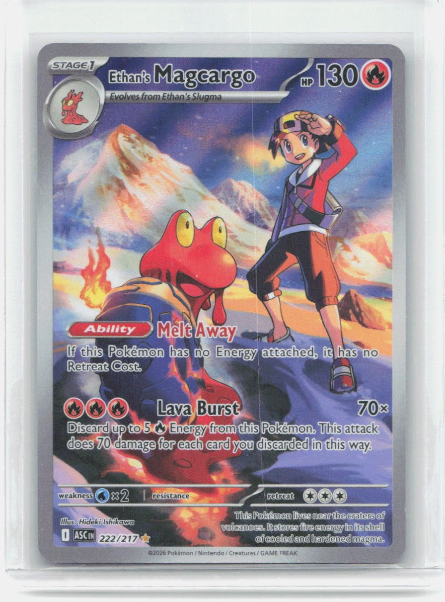 Ethan's Magcargo Holo Illustration Rare ME: Ascended Heroes 222/217 NM
