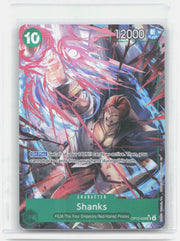 Shanks (028) (Alternate Art) Foil SR Carrying On His Will OP13-028 NM