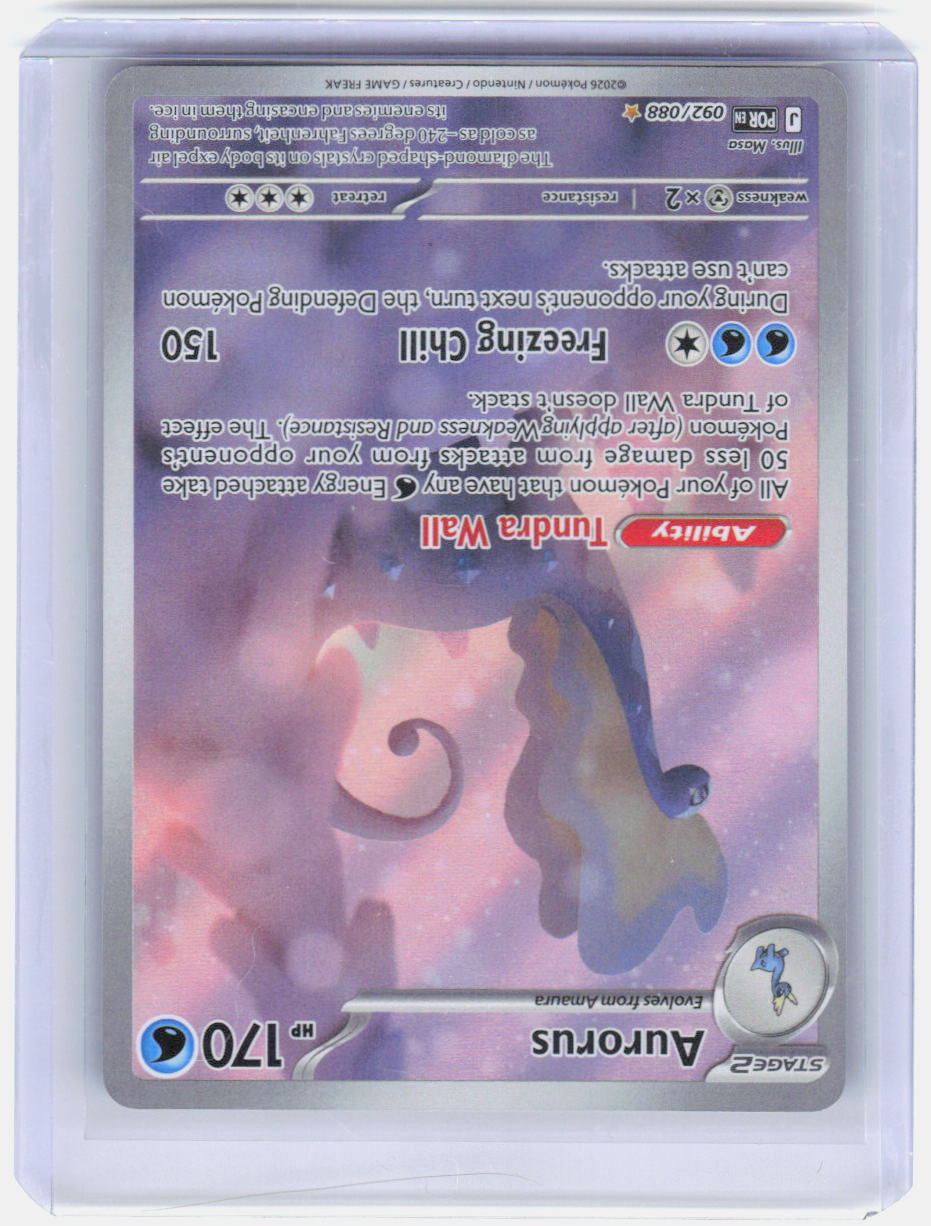 Aurorus Holo Illustration Rare ME03: Perfect Order 092/088 NM