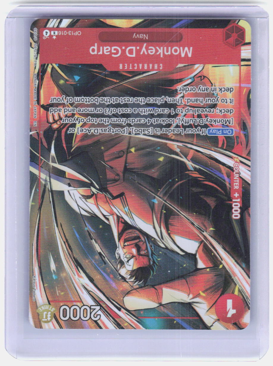 Monkey.D.Garp (Alternate Art) Foil R Carrying On His Will OP13-016 NM