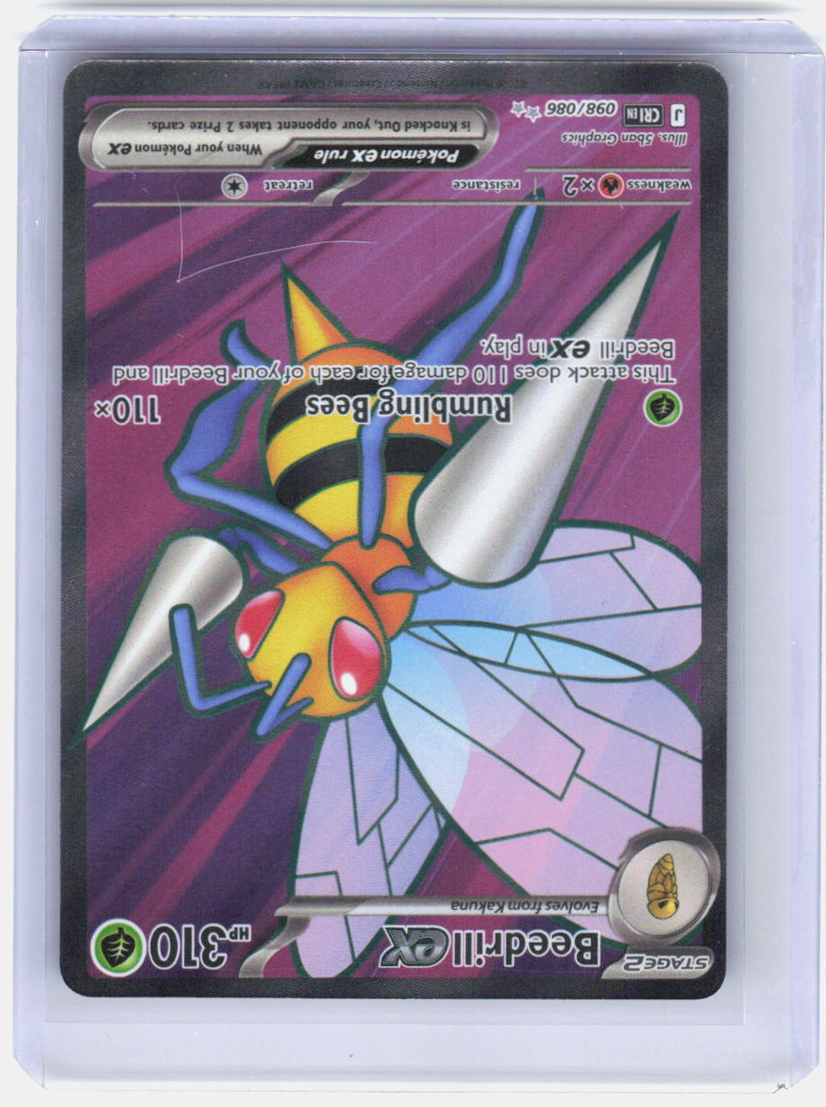 Beedrill ex Holo Ultra Rare ME04: Chaos Rising 098/086 NM