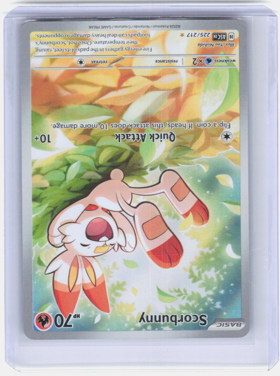 Scorbunny Holo Illustration Rare ME: Ascended Heroes 225/217 NM