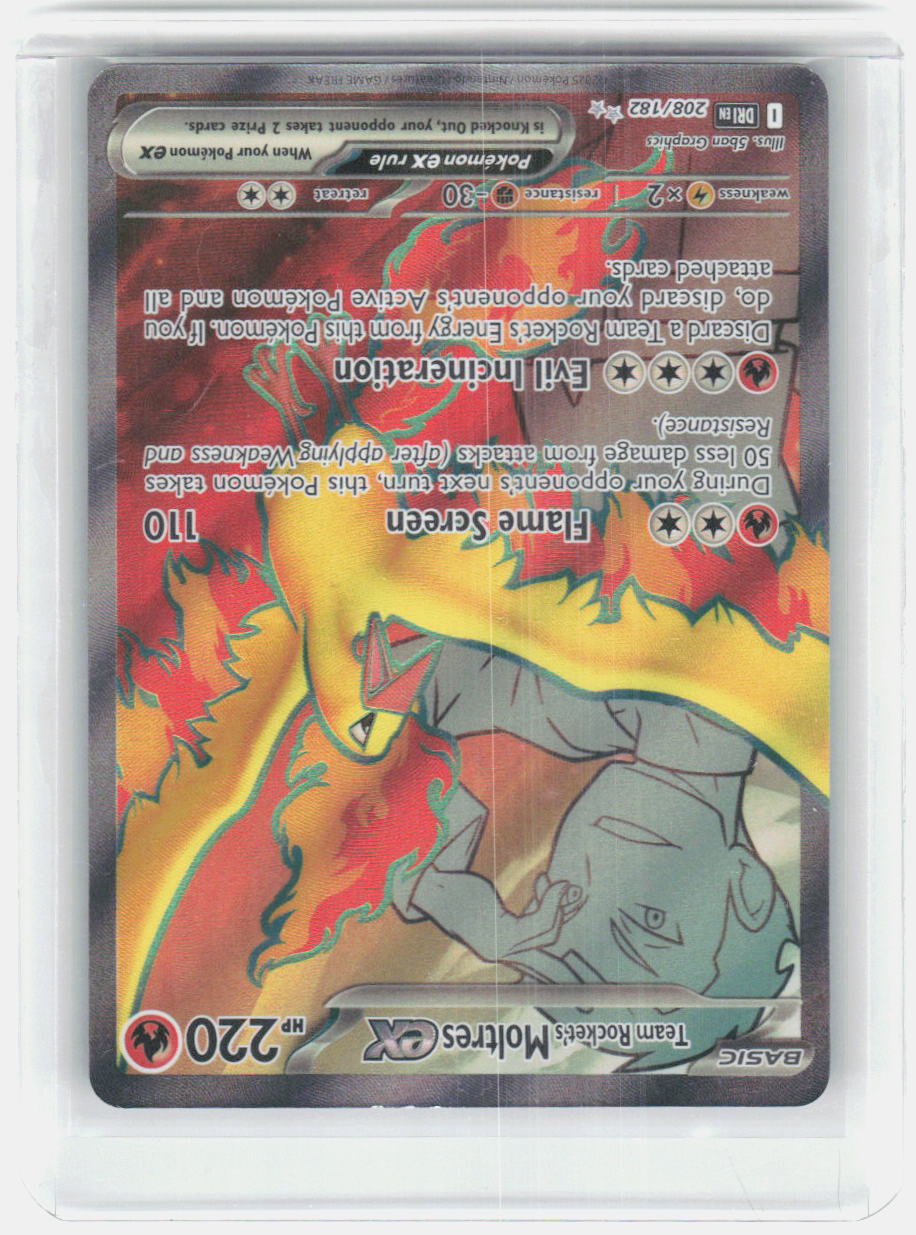 Team Rocket's Moltres ex Holo Ultra Rare SV10: Destined Rivals 208/182 NM