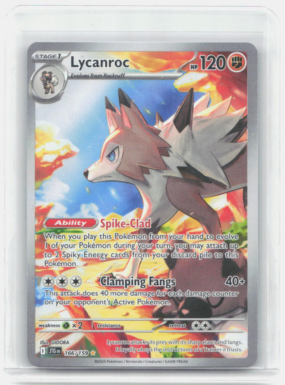 Lycanroc - Holo Illustration Rare SV09: Journey Together 166/159 NM