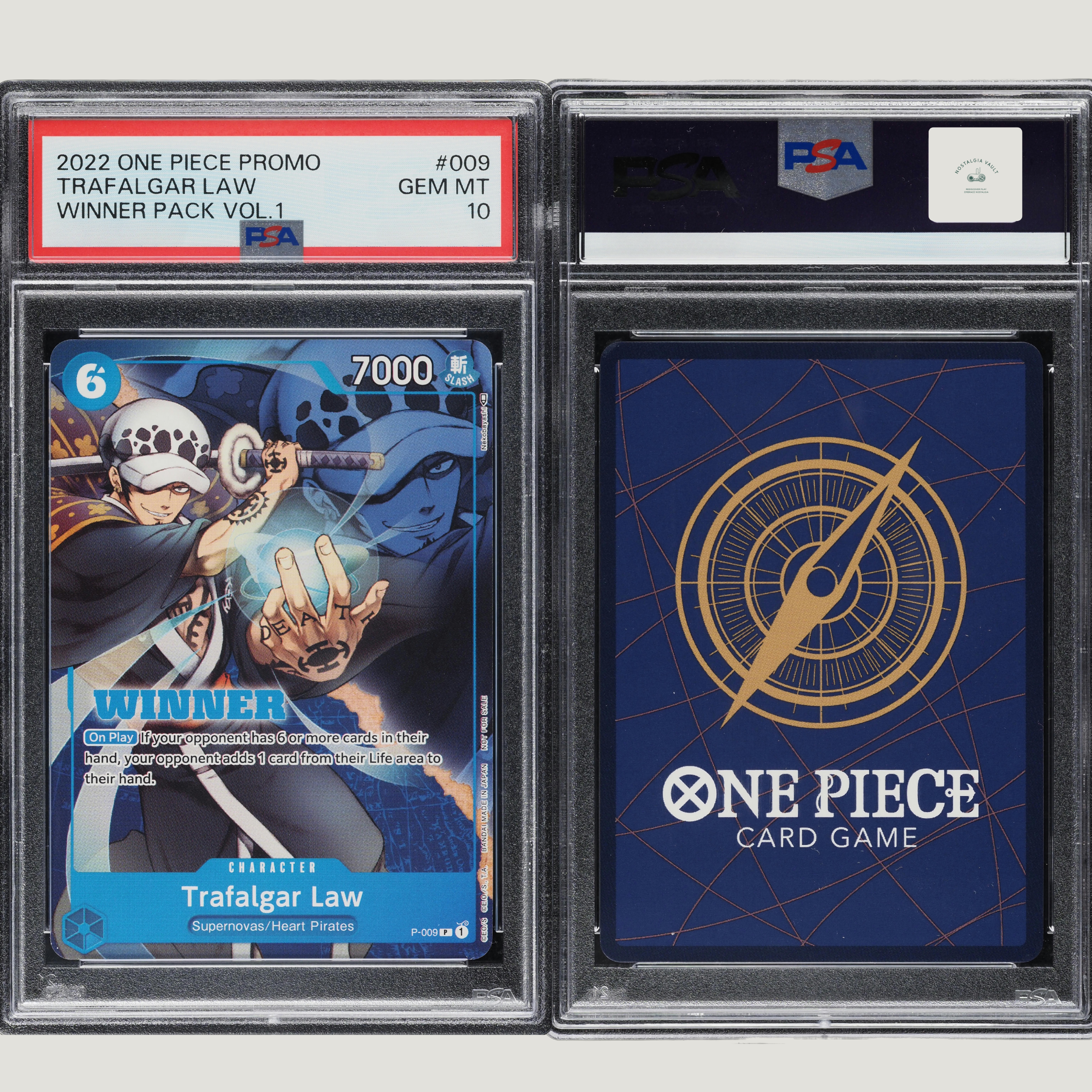 one piece graded card