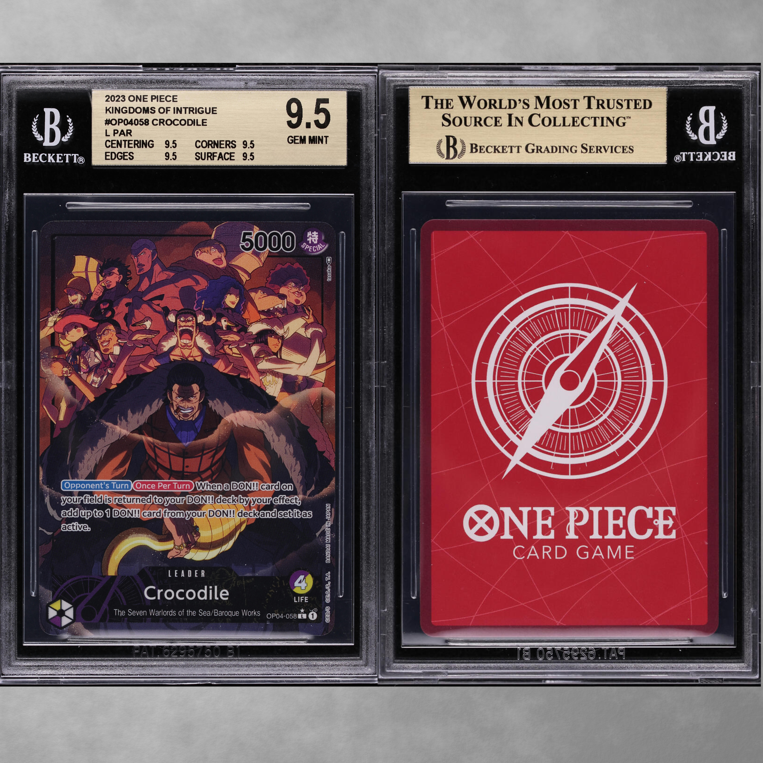 one piece graded cards 